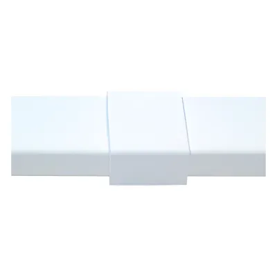 Pieza de unión color blanco de PVC auto extinguible, para canaleta PT48 (6180-01002)