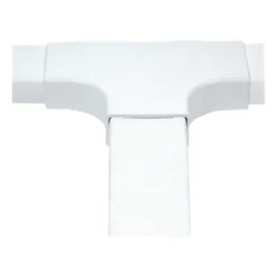Sección en "T" color blanco de PVC auto extinguible, para canaleta PT48 (6140-01002)
