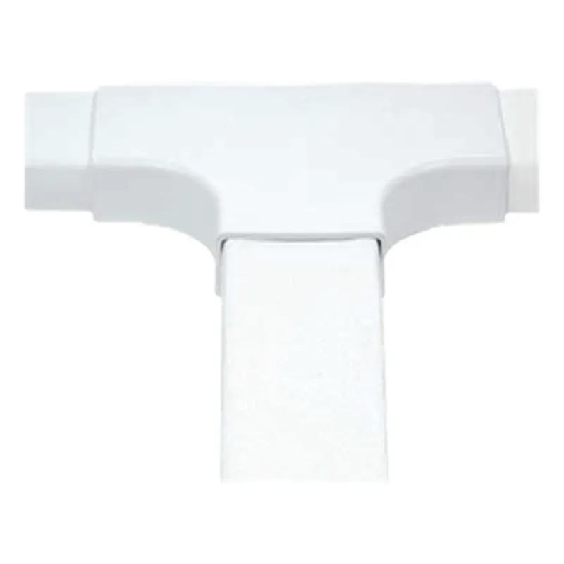 Sección en "T" color blanco de PVC auto extinguible, para canaleta PT48 (6140-01002)