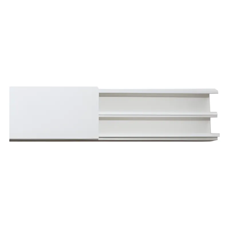 Canaleta en color blanco de PVC auto extinguible, 35 x 17, tramo de 2.5m (5301-01250)