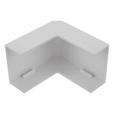 Esquinero exterior color blanco de PVC auto extinguible para canaletas TMK1735, TMK1735SD (5310-02001)