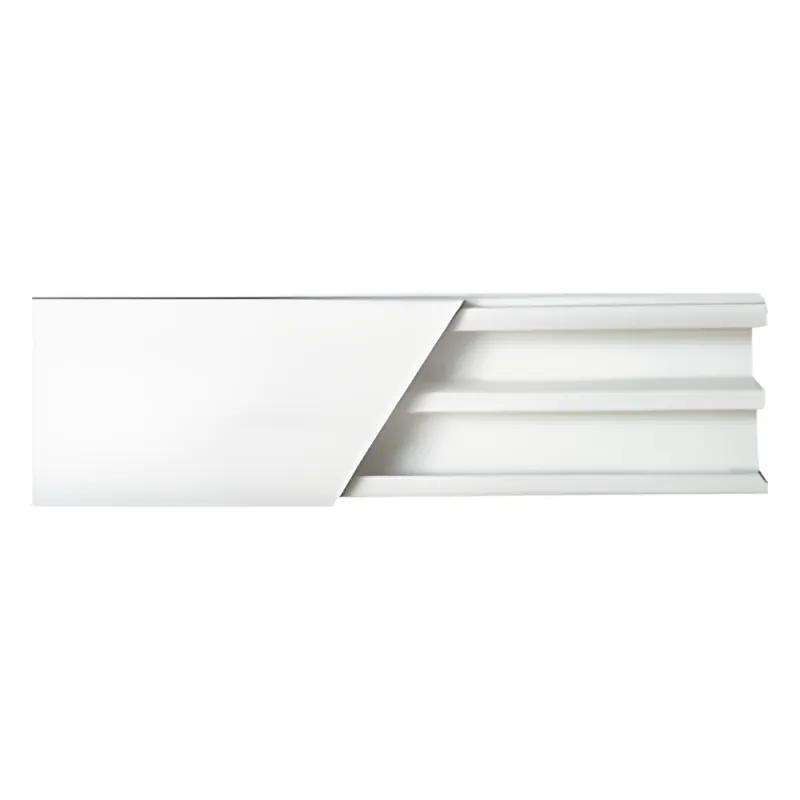Canaleta blanca de PVC auto extinguible, con división, 20 x 10 mm, tramo de 2.5m (5101-01250)