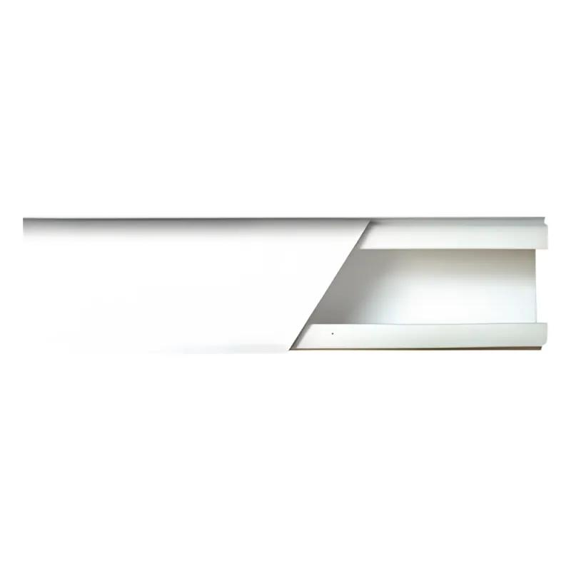 Canaleta color blanco de PVC auto extinguible de una vía, 20 x 17 tramo 2.5m (5201-01250)