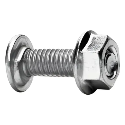 Tornillo + tuerca milimétrico, con acabado Electro Zinc