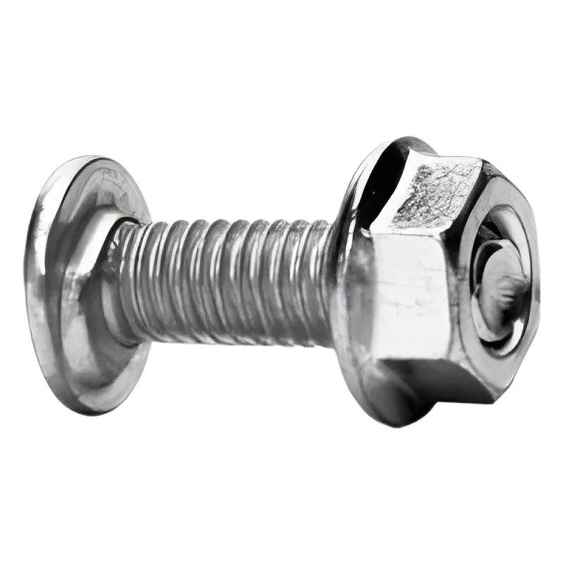 Tornillo + tuerca milimétrico, con acabado Electro Zinc