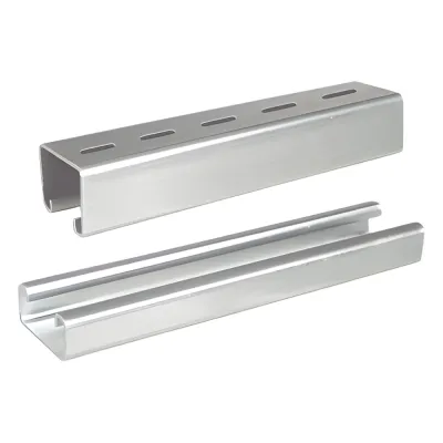 Unicanal liso 4x2 cm, 3000 mm de Longitud, con acabado ElectroZinc