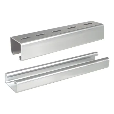 Unicanal Perforado, 4x4, 3000 mm, acabado ElectroZinc