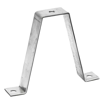 Soporte doble para sujetador universal, ideal para instalación en techo, con acabado Electro Zinc para varilla de 1/4 y 5/16