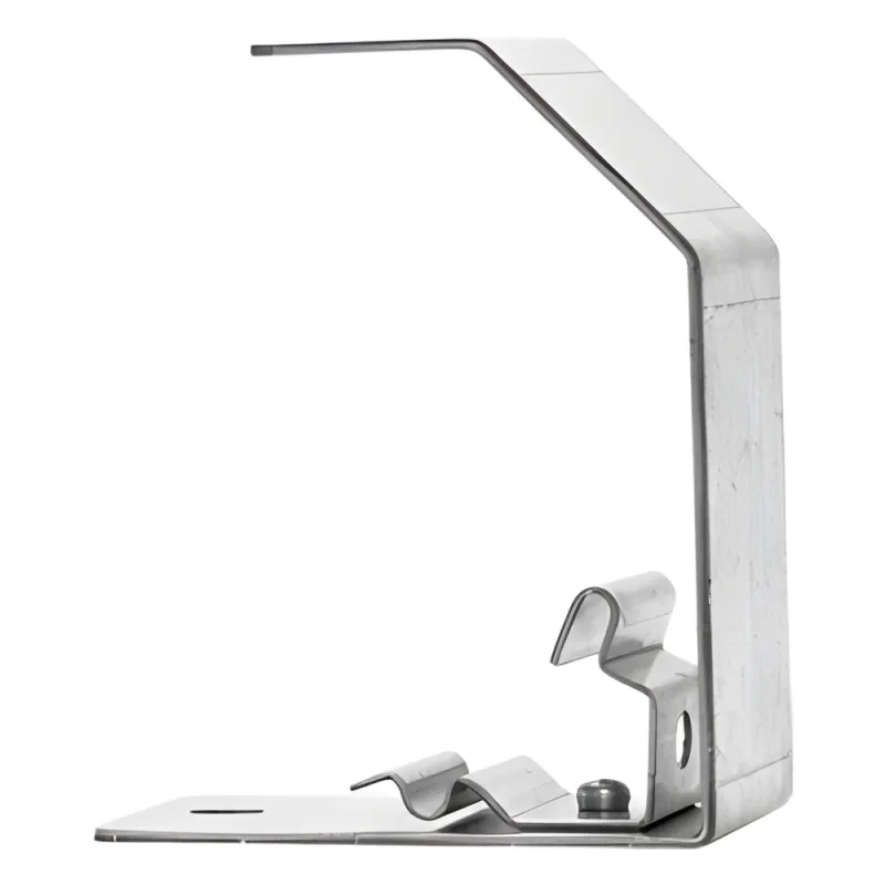 Estribo de suspensión, suspende charolas de 50 y 100 mm de ancho, acabado Electro Zinc