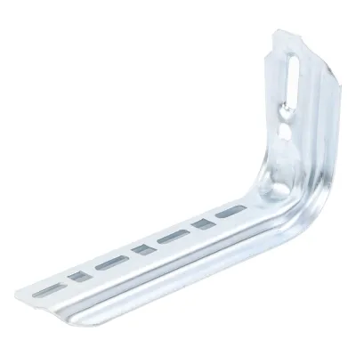 Ménsula omega tipo L inteligente, 210mm de ancho, con acabado Electro Zinc