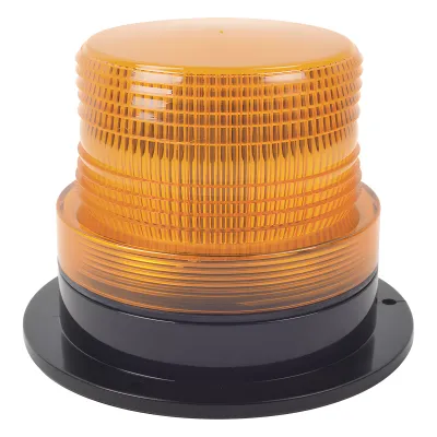 Burbuja brillante de Larga Vida Útil con 8 LEDs, color ámbar, domo ámbar, 12Vcd