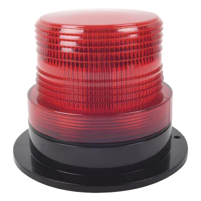 Burbuja Brillante de Larga Vida Útil, con 8 LEDs Color Rojo, Domo Rojo, 12Vcd