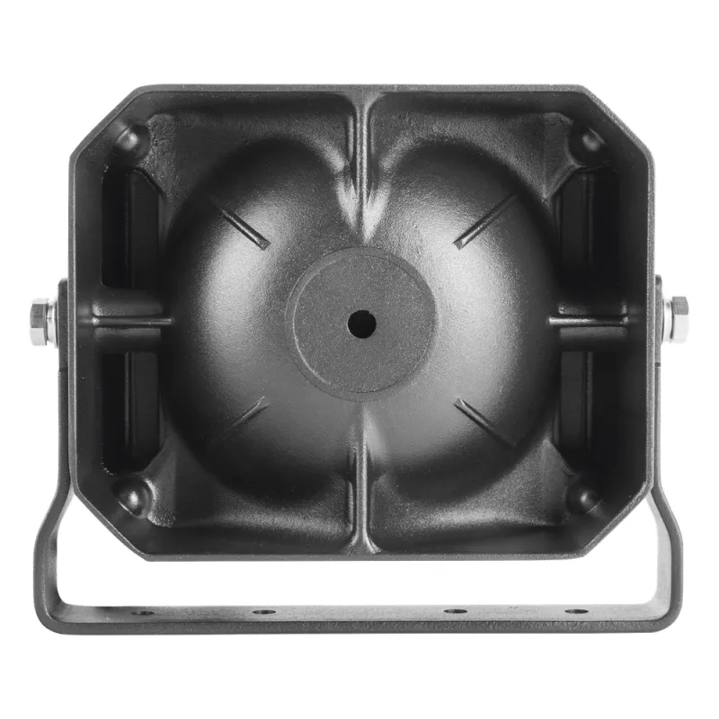 Bocina Compacta de uso rudo, 100 Watts de Potencia, Ideal para vehículos de encubierto, 8 Ohms de Impedancia