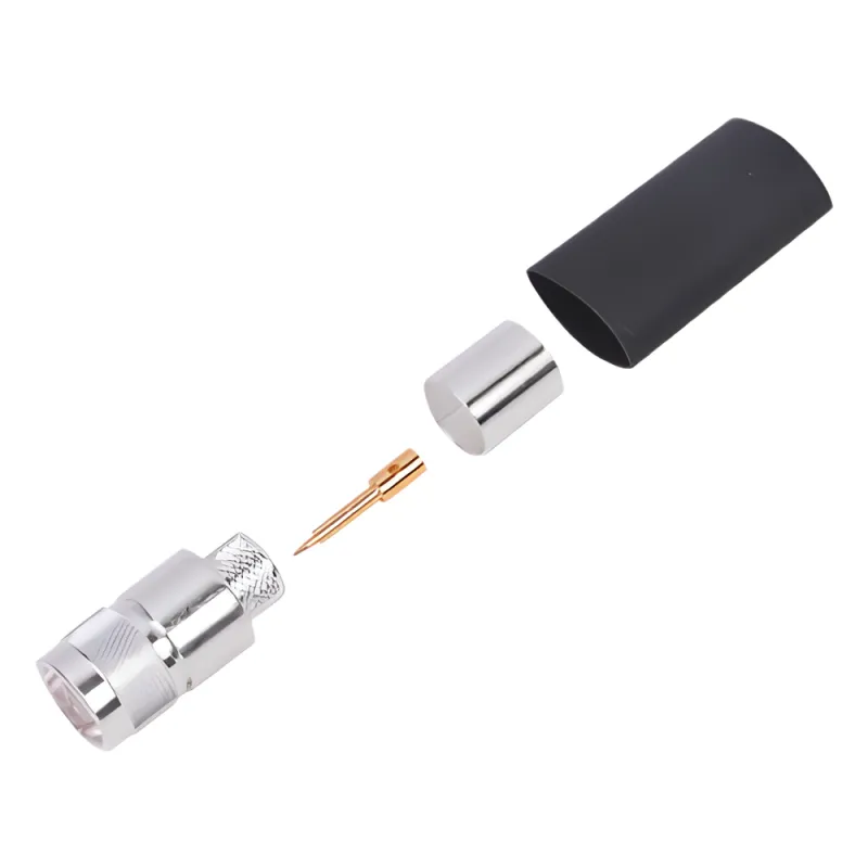 Conector N Macho de Anillo Plegable para LP-600, LMR-600, CNT-600.