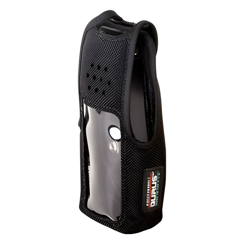 Funda de Nylon, lazo-cinto, capuchón con broches para botones y amplio visor frontal para NX-410K2 y NX-411K2.