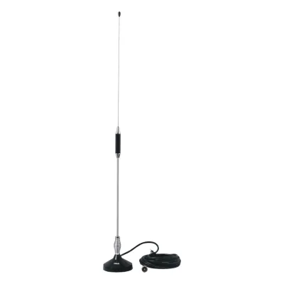 Antena Móvil para Rango de Frecuencia de Banda Civil (CB) 26.960 - 27.400 MHz.