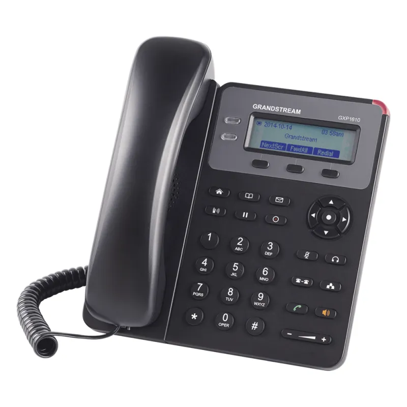 Teléfono IP SMB de 1 Línea, 1 Cuenta SIP con 3 teclas de función programables y conferencia de 3 vías. 5Vcc