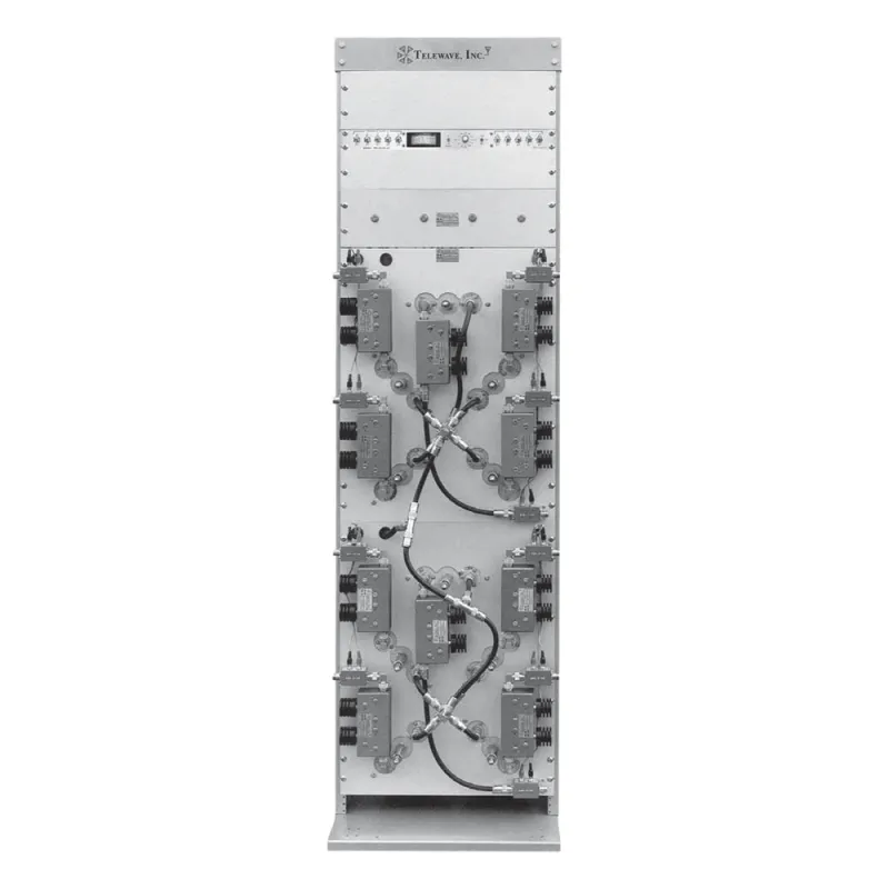 Combinador Panel en Rack 19" de 746-806/ 800-869 MHz, 4 Canales (8" Diam.), 250 kHz, 150 Watt, N Hembras.