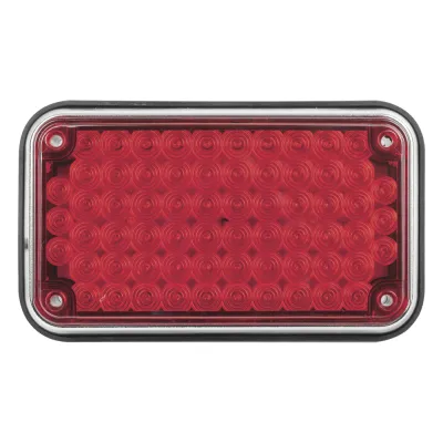 Luz de Advertencia de 6X4", Color Rojo, Ideal para Ambulancias