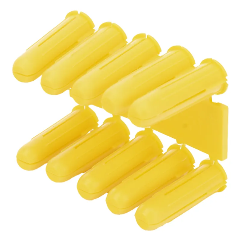 Taquete amarillo 7/32" para tornillos 8mm x 1" (100pzs) (1102-02100)