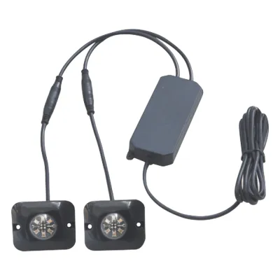 Estrobos Ocultos de 6 LED, Color Rojo/Azul, Ideales para Vehículos Encubierto