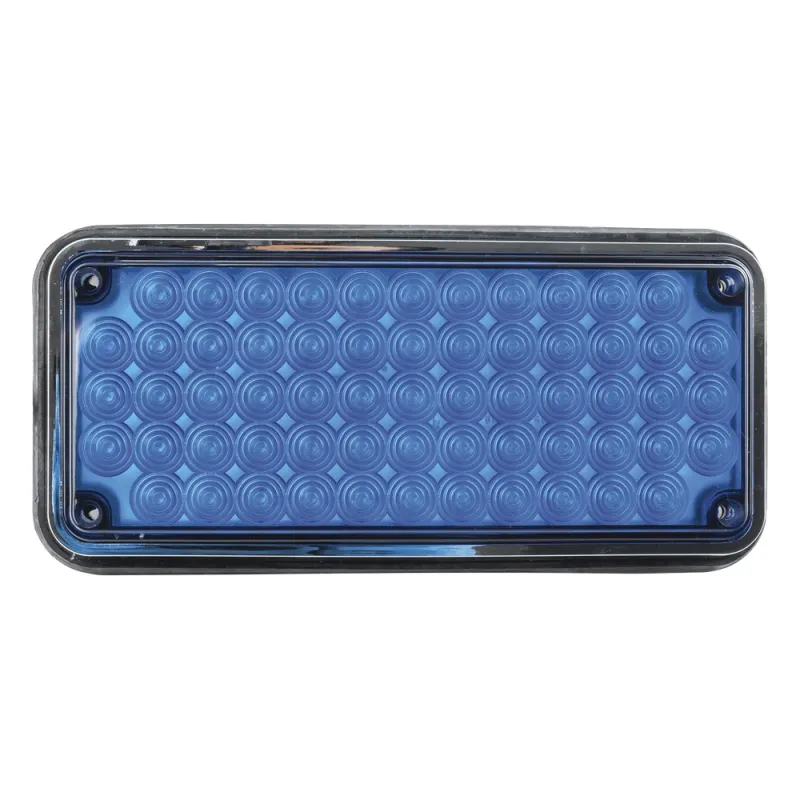 Luz de advertencia de 7x3", Color Azul, Ideal para ambulancias
