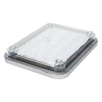 Luz de Advertencia 9x7" / 104 LED / Color Claro / 2 Patrones de Destello / Montaje Permanente / 12 Vcc