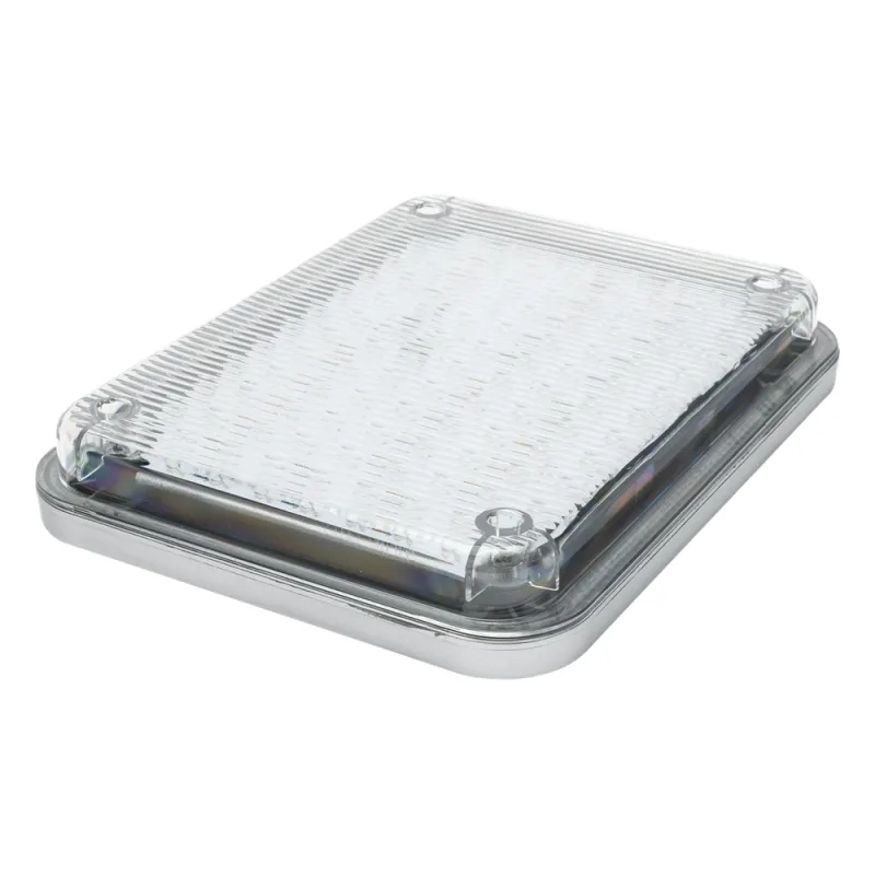 Luz de Advertencia 9x7" / 104 LED / Color Claro / 2 Patrones de Destello / Montaje Permanente / 12 Vcc