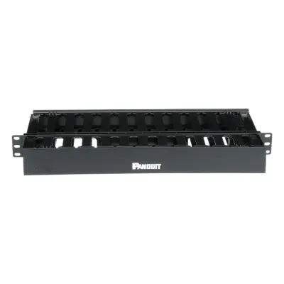 Organizador de Cables Horizontal PatchLink, Doble (Frontal y Posterior), Para Rack de 19in, 1UR