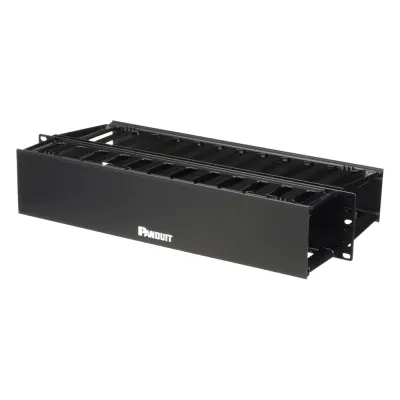 Organizador de Cables Horizontal PatchLink, Doble (Frontal y Posterior), Para Rack de 19in, 2UR