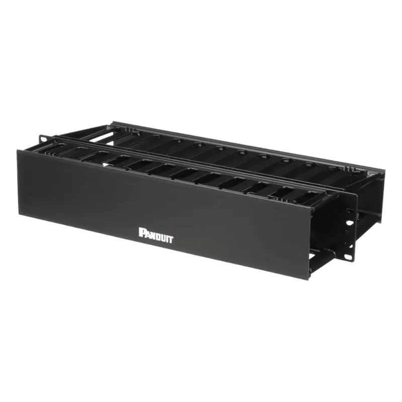 Organizador de Cables Horizontal PatchLink, Doble (Frontal y Posterior), Para Rack de 19in, 2UR