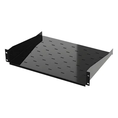 Charola para Soportar Equipos en Rack de 19, Profundidad de 34 cm, Color Negro, 1U