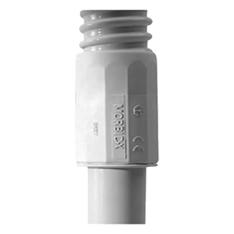 Conector (Racor) de tubería rígida a tubería flexible (Diflex), PVC Auto-Extinguible, 20 mm, IP65