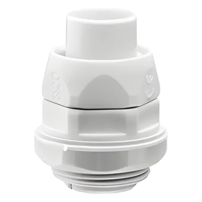 Conector (Racor) de tubería flexible a caja, PVC Auto-Extinguible de 10 mm, IP55