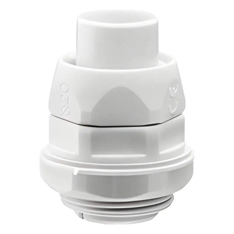 Conector (Racor) de tubería flexible a caja, PVC Auto-Extinguible de 32 mm, IP55