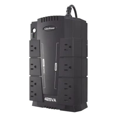 UPS de 425 VA/255 W, Topología Standby, Entrada 120 Vca NEMA 5-15P, Tipo Gabinete Compacto, Con 8 Tomas NEMA 5-15R