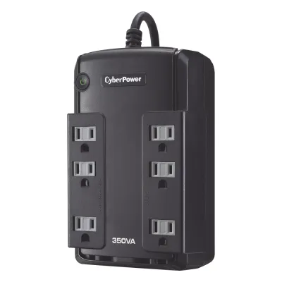 UPS de 350 VA/255 W, Topología Standby, Entrada 120 Vca NEMA 5-15P, Tipo Gabinete Compacto, Con 6 Tomas NEMA 5-15R
