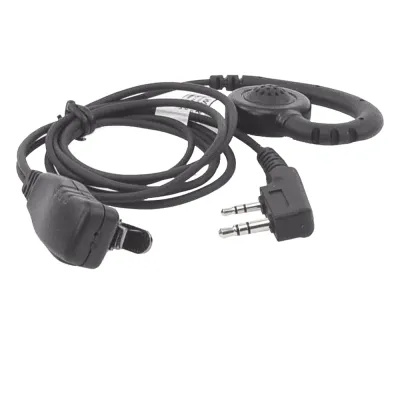Micrófono de solapa con audífono ajustable al oído para KENWOOD TK3230/3000/3402/3312/3360/3170,NX240/340/220/320/420, TKD240/340
