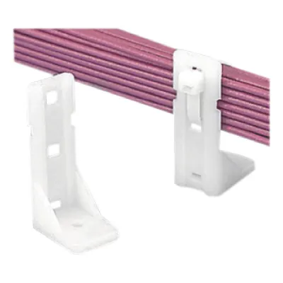 Sujetador-Separador Pan-Post de Nylon 6.6, Para Fijación de Mazos de Cables con Cinchos, Uso Interior, Color Natural, 1 Pieza