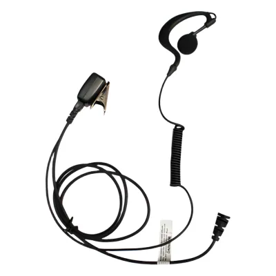 Micrófono de solapa con auriculares de gancho en forma de G para radios VX160/231/180/210/400