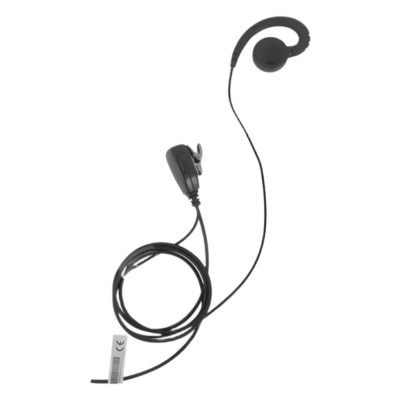 Micrófono de solapa con audífono ajustable al oído para Radios XPR6500/XPR6550/DGP4150/DGP6150/ APX 1000/2000/4000