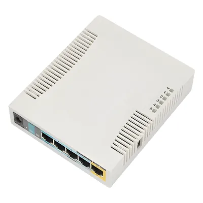 RouterBoard, 5 Puertos Fast, 1 Puerto USB, WiFi 2.4 GHz 802.11 b/g/n, Gran Cobertura con Antena 2.5 dbi, hasta 1 Watt de Potencia