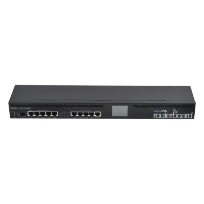 Router Board, CPU 1 Núcleo, 5 Puertos Gigabit, 5 Puertos Fast, 1 Puerto SFP, Licencia Nivel 5 y montaje en Rack