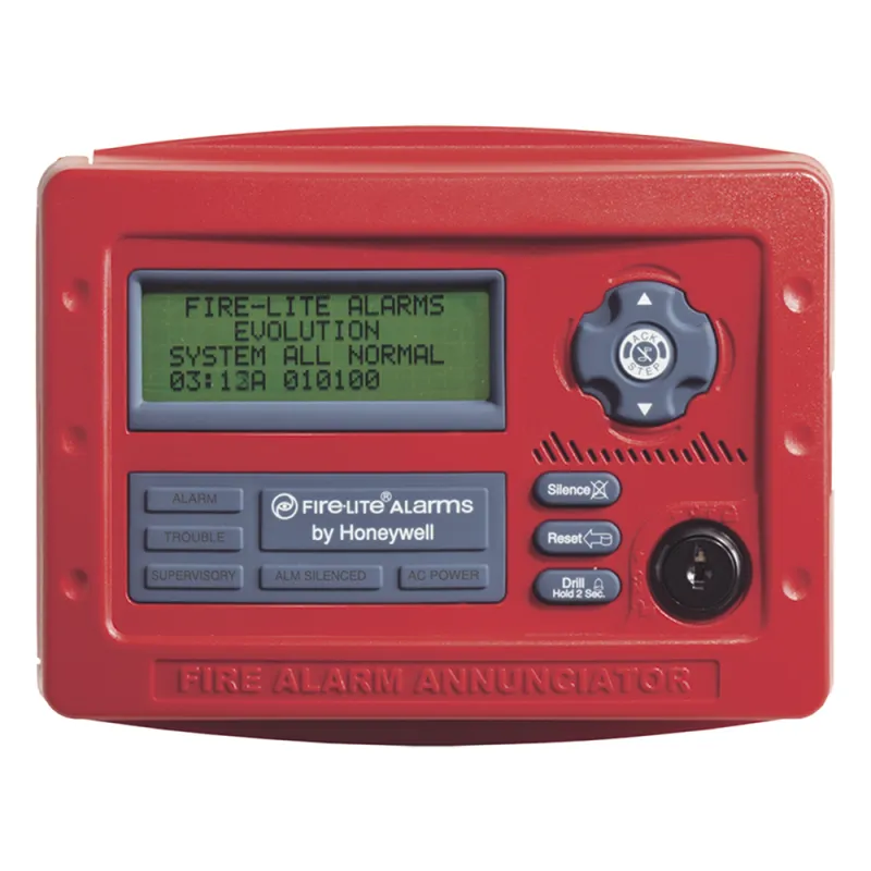 Anunciador remoto LCD de 80 caracteres para paneles de detección de incendio direccionables