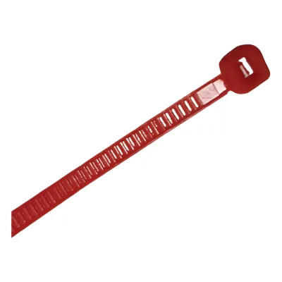 Cincho de nylon color rojo 4.8 x 300mm (100pzs) (4200-04003)