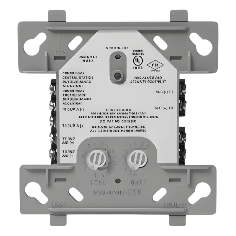 Módulo monitor direccionable dual de 2 circuitos IDC Clase B para lazo SLC de paneles inteligentes Fire-Lite