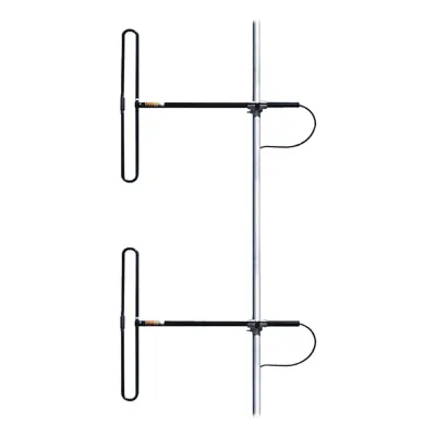 Antena Base de 2 Dipolos para 138-174 MHz, 3 dB de Ganancia, N Macho