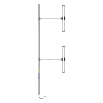 Antena Aérea para Base, 2 Dipolos, 118-138 MHz, 5 dBd, 20 MHz B/W, Radiación Bi-direccional, 300 Watt, N Macho, Inclinación Opcional "Tilt" de 0, 2, 4, 6, 8 o 10 Grados.