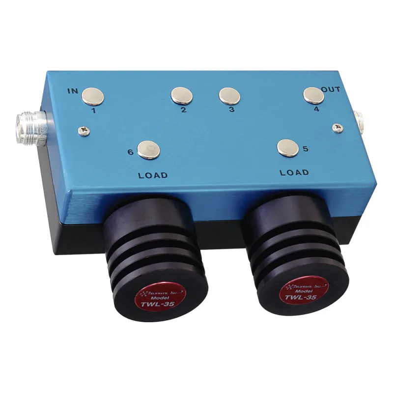 Aislador Doble para 118-174 MHz, 70 dB de Aislamiento, Ajustable en ± 4 MHz, hasta 100 Watt.