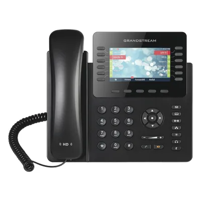 Teléfono IP empresarial de 12 Líneas con 5 teclas de función y conferencia de 4 vías, PoE